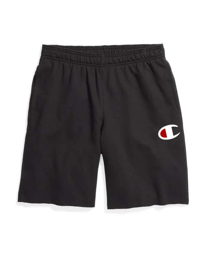 Powerblend Shorts Big C Logo 10034 Black Men Champion Shorts