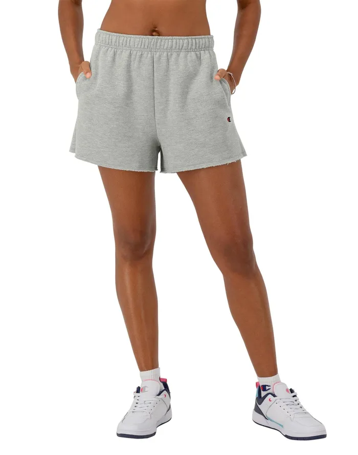 Powerblend Shorts C Logo 3034 Oxford Grey Women Champion Shorts