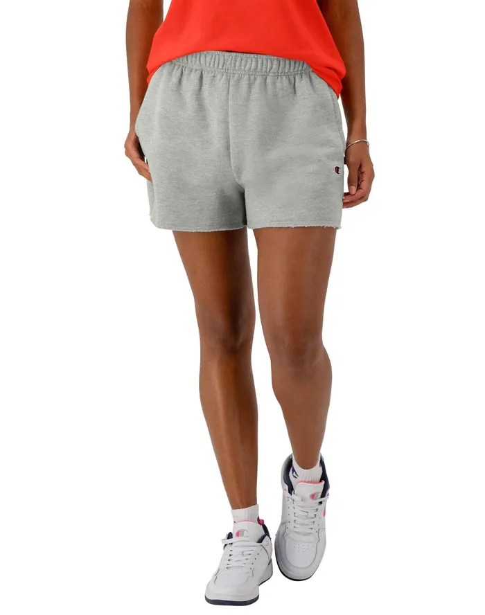 Powerblend Shorts C Logo 3034 Oxford Grey Women Champion Shorts