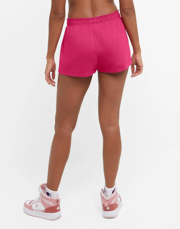 Practice Shorts Script Logo 35034 Strawberry Rouge Women Champion Shorts
