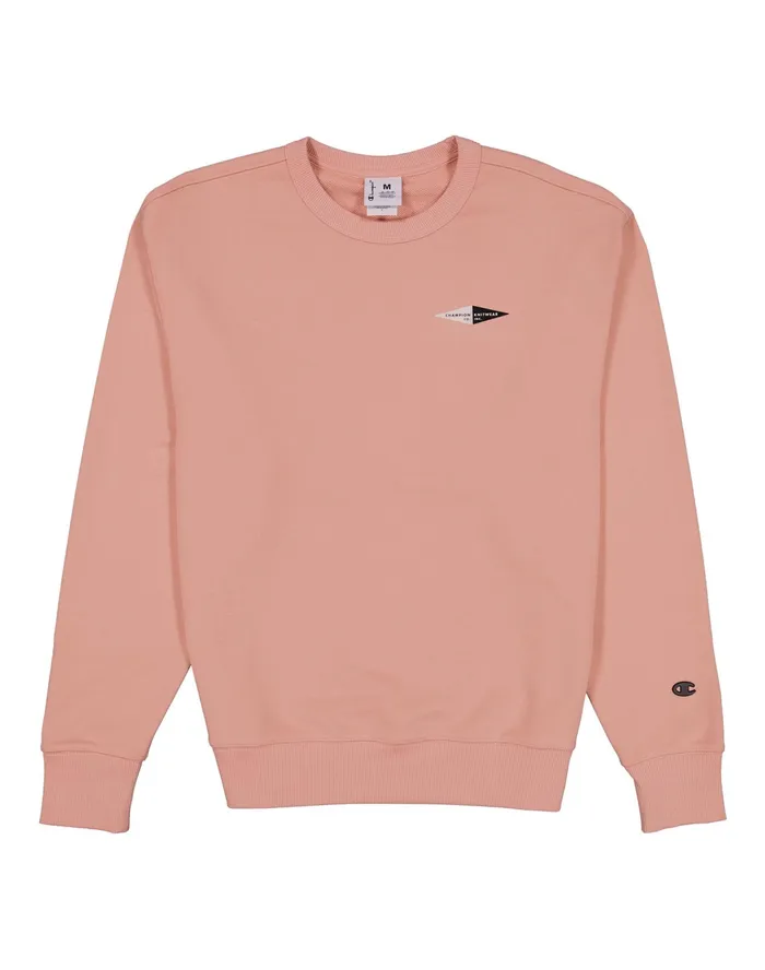 Premium Weave Crewneck Sweatshirt Double Pennant Graphic Pink Gleam Men Champion Hoodies and Sweatshirts Premium Weave Crewneck Sweatshirt Double Pennant Graphic Pink Gleam Men Champion Hoodies and Sweatshirts