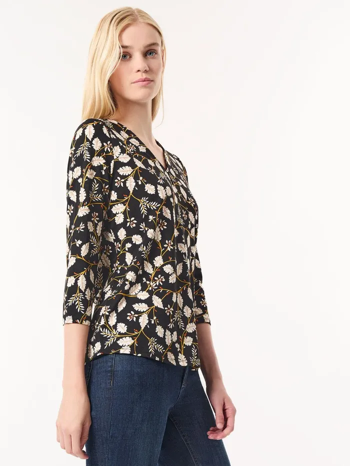 Printed Keyhole Neckline Top Moss Crepe Women Jones New York Sale Printed Keyhole Neckline Top Moss Crepe Women Jones New York Sale