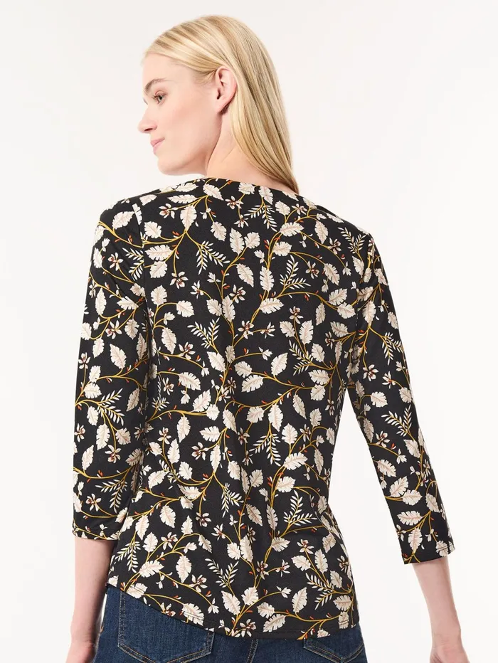 Printed Keyhole Neckline Top Moss Crepe Women Jones New York Sale Printed Keyhole Neckline Top Moss Crepe Women Jones New York Sale