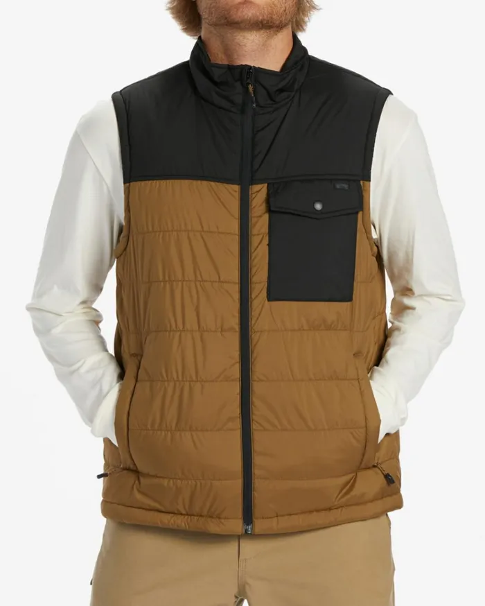 Prism Vest Quilted Vest Otter Men Billabong Jackets