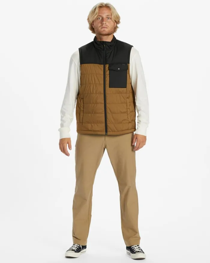 Prism Vest Quilted Vest Otter Men Billabong Jackets