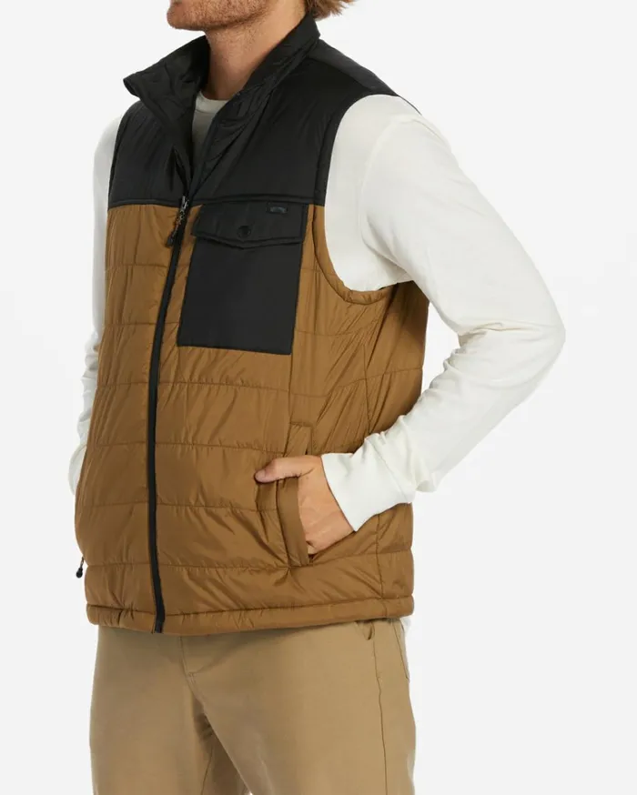 Prism Vest Quilted Vest Otter Men Billabong Jackets