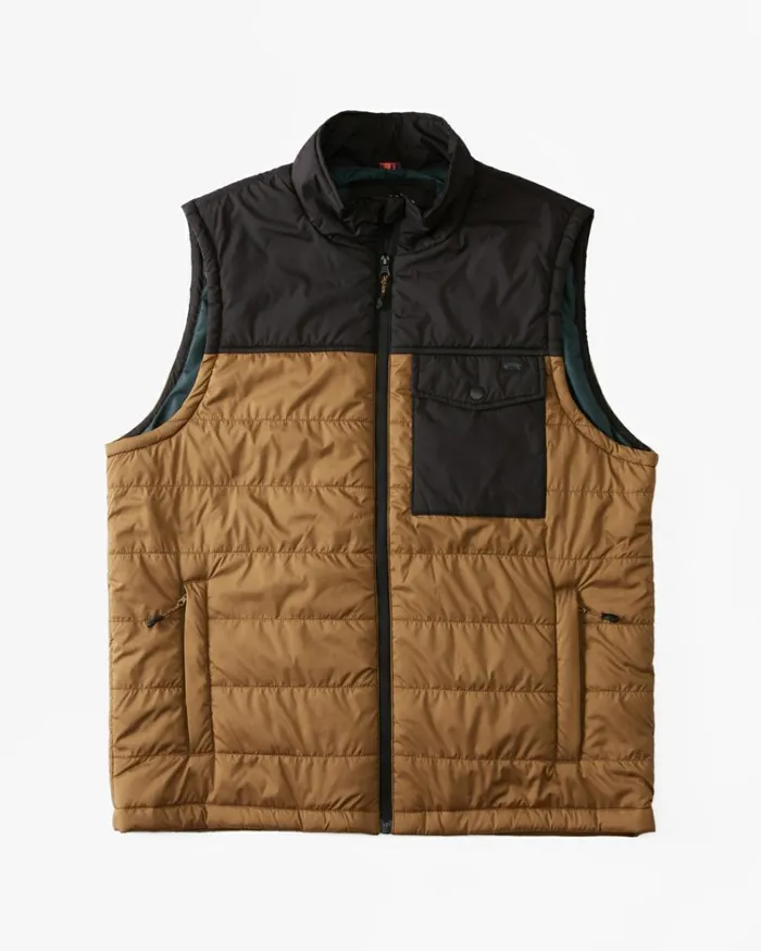 Prism Vest Quilted Vest Otter Men Billabong Jackets