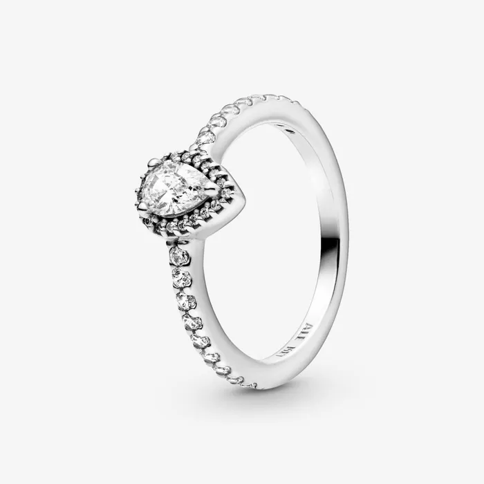 Promise Rings Women Pandora Classic Teardrop Halo Ring