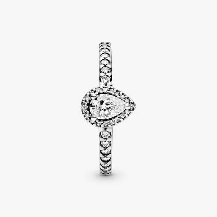 Promise Rings Women Pandora Classic Teardrop Halo Ring