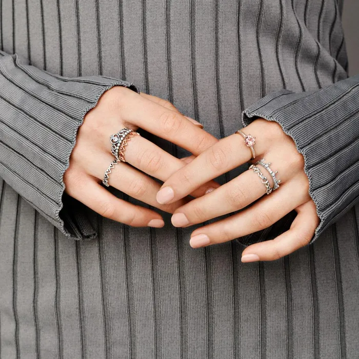 Promise Rings Women Pandora Knotted Hearts Ring