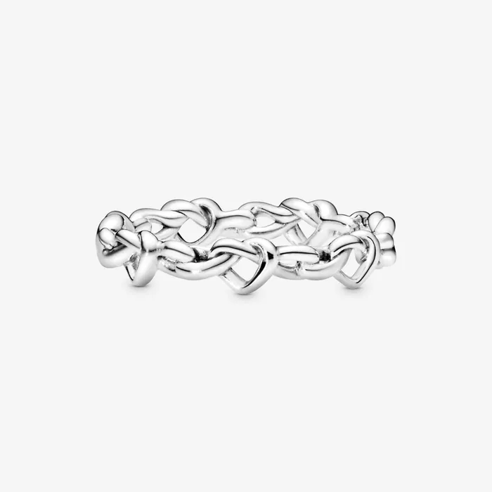Promise Rings Women Pandora Knotted Hearts Ring