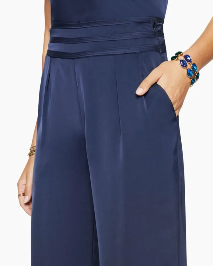 Ramy Brook Bottoms Women Joss Wide Leg Pant Navy