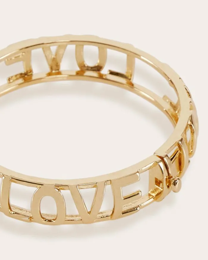 Ramy Brook Jewelry Women Love Bangle Bracelet Gold
