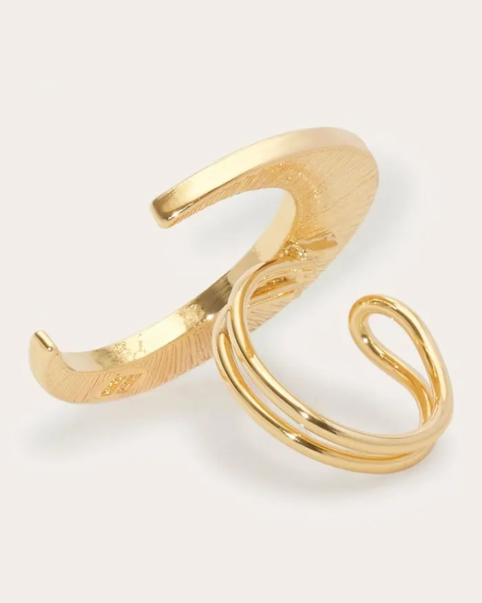 Ramy Brook Jewelry Women Lunar Mirrored Ring Set Gold Ramy Brook Jewelry Women Lunar Mirrored Ring Set Gold