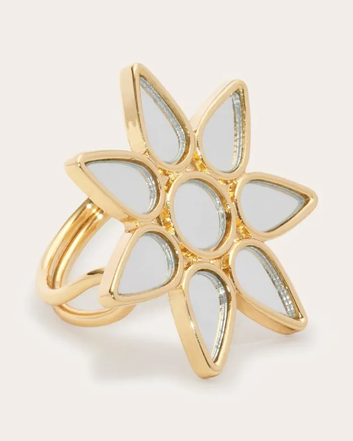 Ramy Brook Jewelry Women Lunar Mirrored Ring Set Gold Ramy Brook Jewelry Women Lunar Mirrored Ring Set Gold