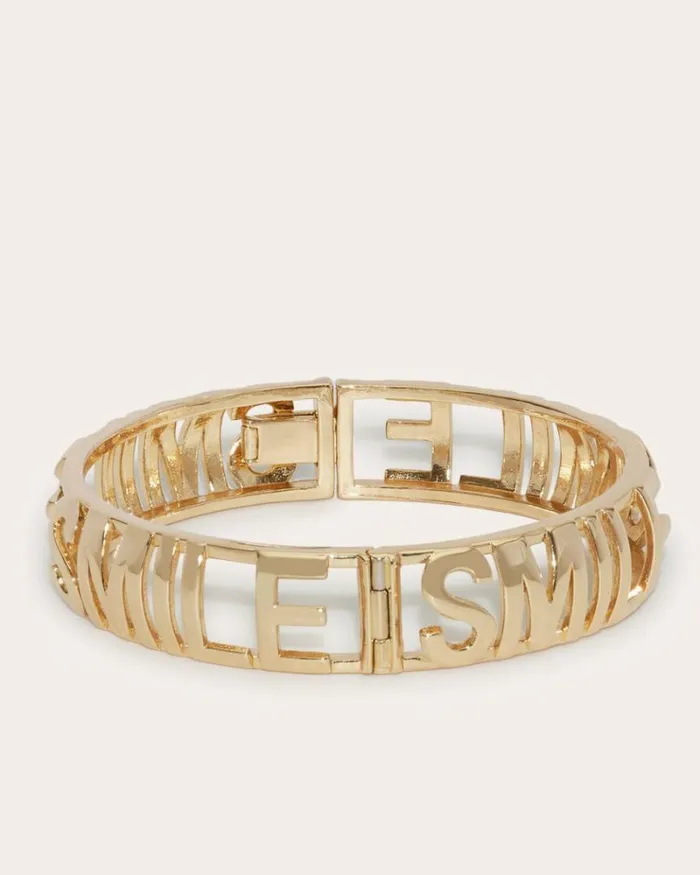 Ramy Brook Jewelry Women Smile Bangle Bracelet Gold