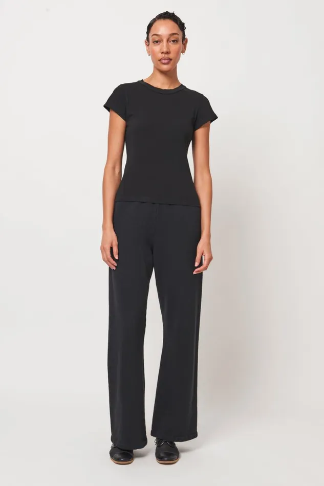 Raquel Allegra Black Liv Tee Women Tops
