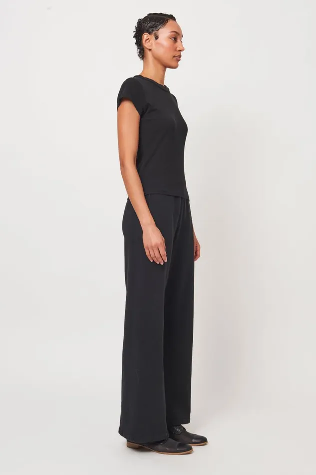 Raquel Allegra Black Liv Tee Women Tops