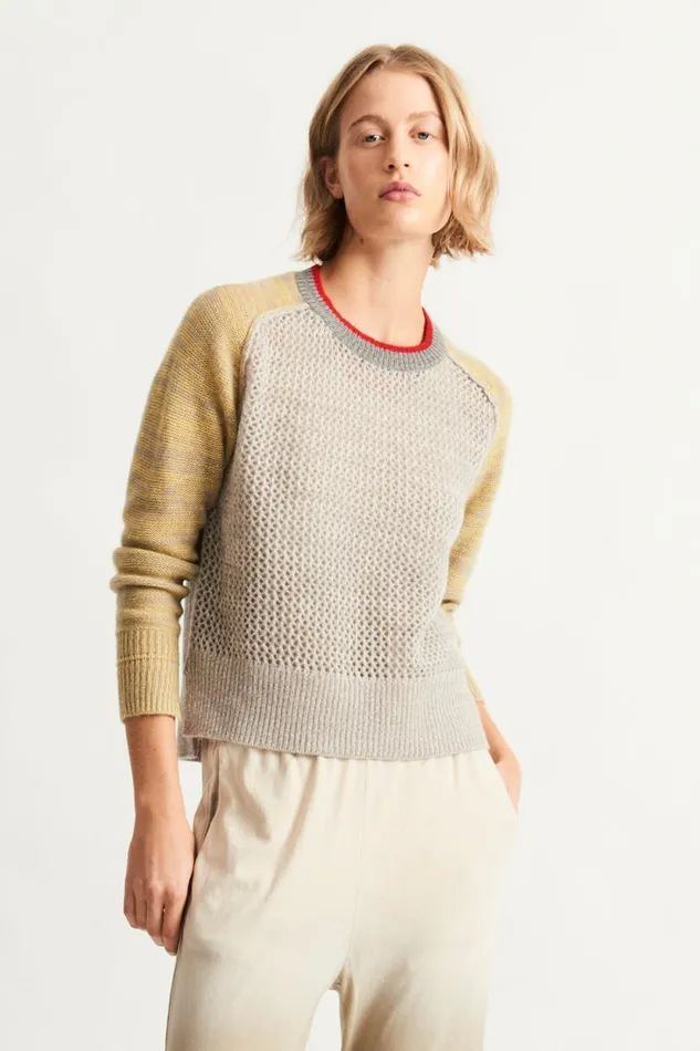 Raquel Allegra Concrete Cashmere Lilith Sweater Women Tops