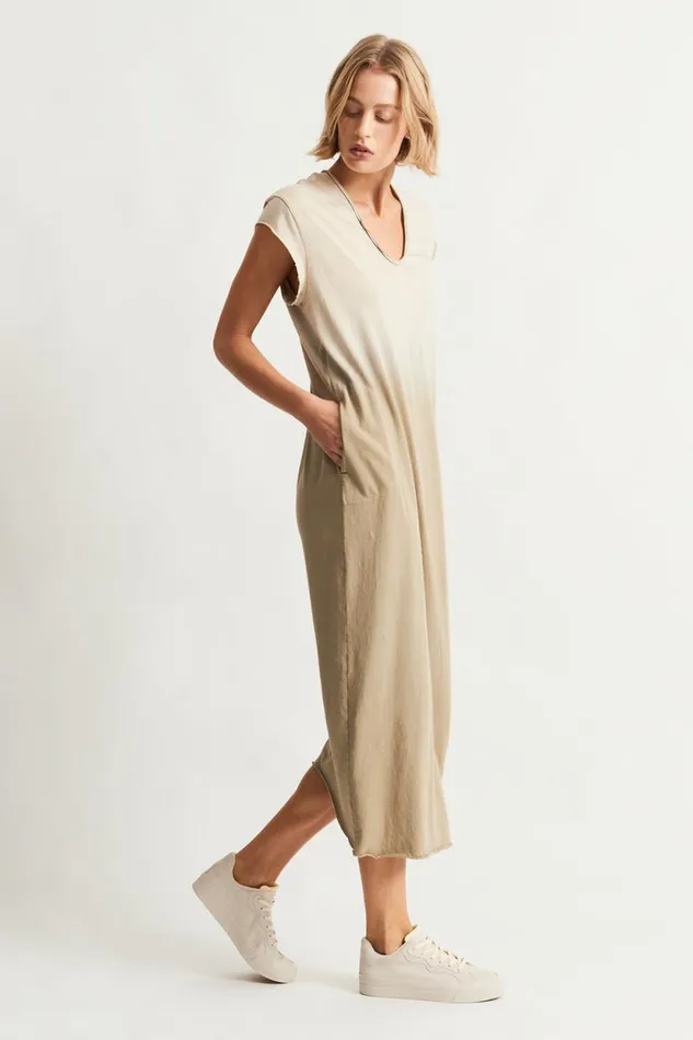 Raquel Allegra Faded Sand Cocoon Dress Women Jackets