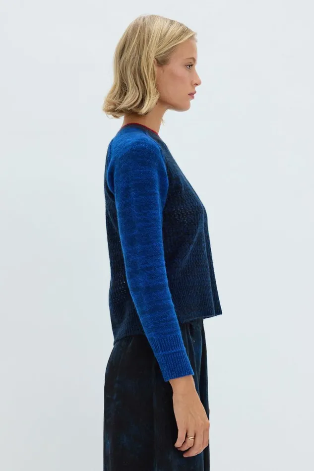 Raquel Allegra Indigo Cashmere Lilith Sweater Women Sweaters and Knits