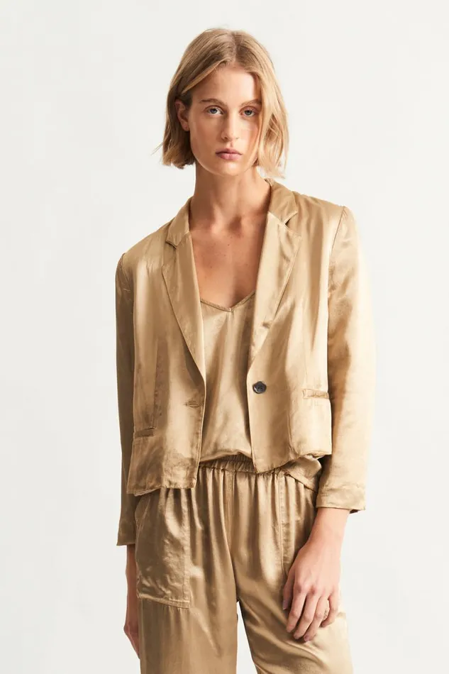 Raquel Allegra Sand Avalon Jacket Women Jackets