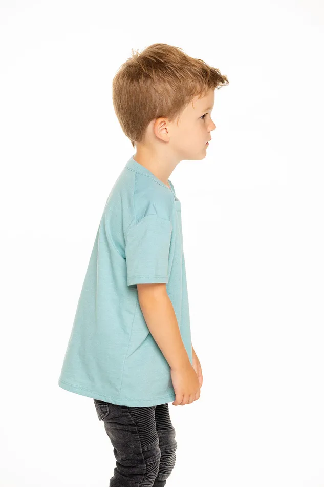 Recycled Vintage Jersey Poplin Blocked Pocket Tee Boys Tops Chaser Brand