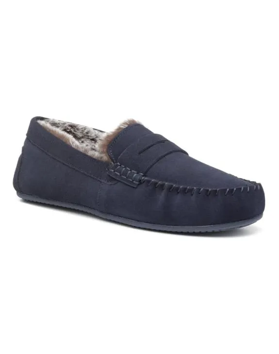 Rest Slippers Navy Mens Hotter Slippers