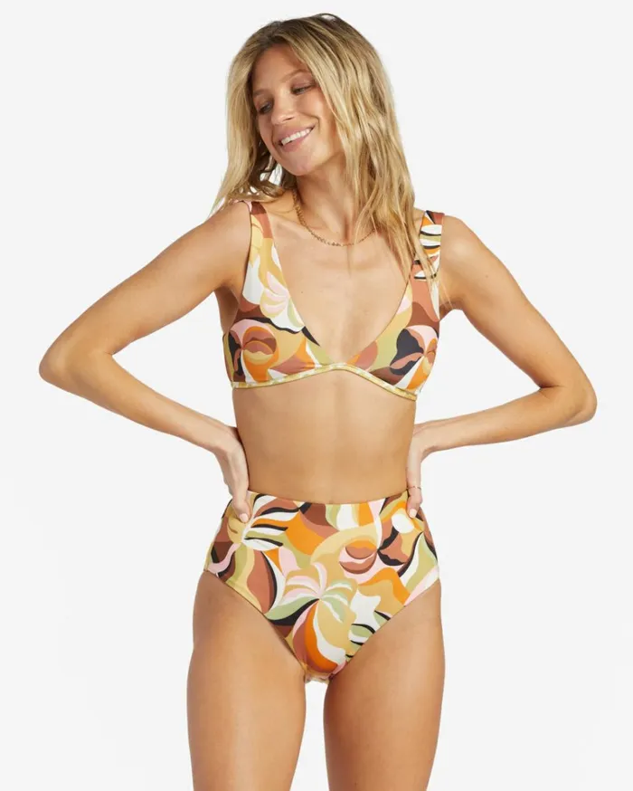 Return To Paradise Rev H Retro Bikini Bottom Multi Women Billabong Bikinis