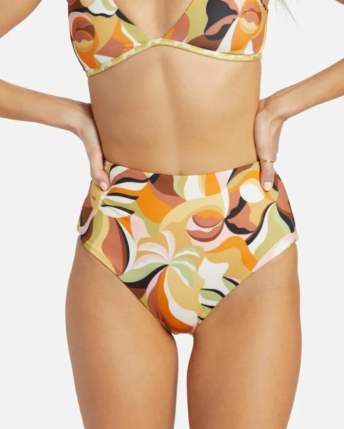 Return To Paradise Rev H Retro Bikini Bottom Multi Women Billabong Bikinis