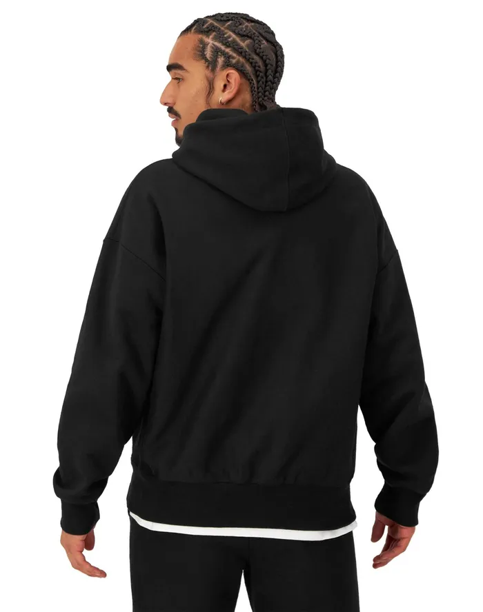 Reverse Weave Arena FullZip Hoodie Black Men Champion Hoodies and Sweatshirts