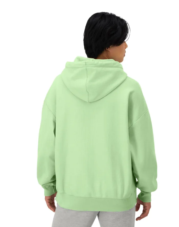 Reverse Weave Arena Hoodie Washed Cresting Wave Grn Men Champion Hoodies and Sweatshirts
