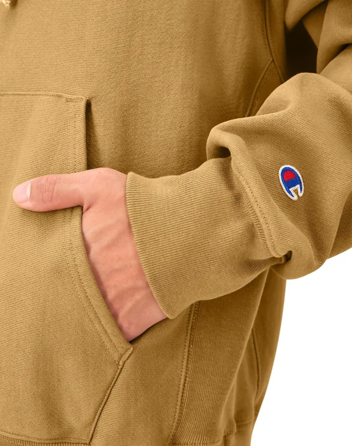 Reverse Weave Arena Hoodie Washed Tan Slacks Men Champion Hoodies and Sweatshirts