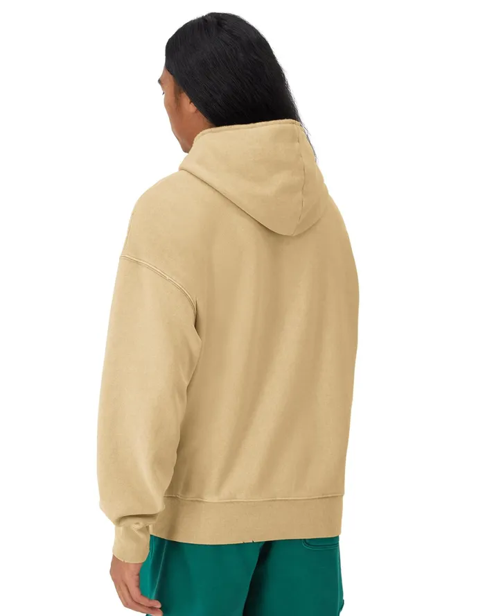Reverse Weave Crossover Hoodie Ink Stamped Time Capsule Country Walnut Men Champion Hoodies and Sweatshirts