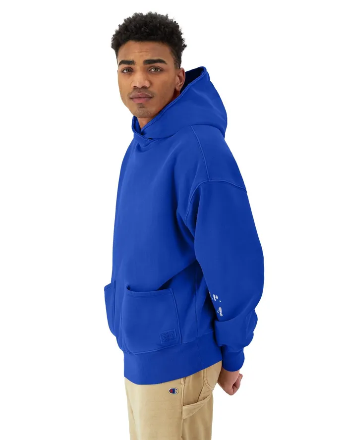 Reverse Weave Crossover Hoodie Ink Stamped Time Capsule Surf The Web Men Champion Hoodies and Sweatshirts