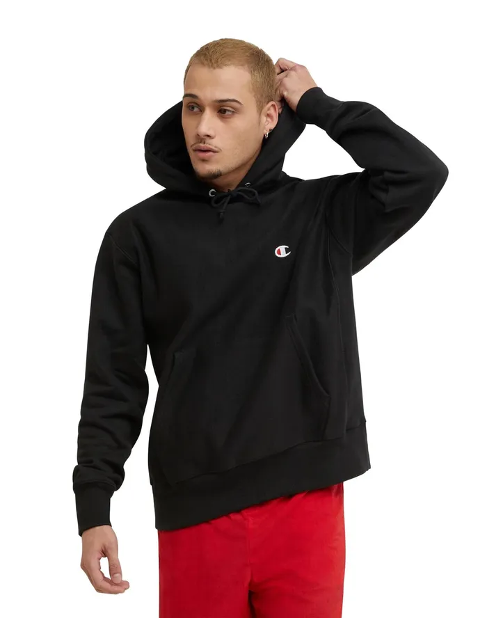 Reverse Weave Hoodie C Logo Black MenWomen Champion Hoodies and Sweatshirts