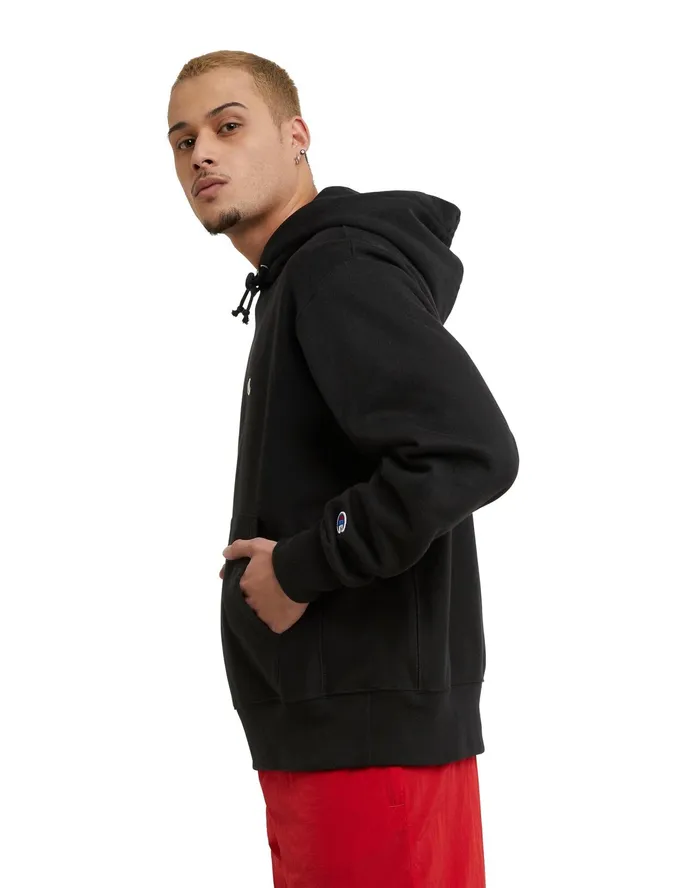 Reverse Weave Hoodie C Logo Black MenWomen Champion Hoodies and Sweatshirts