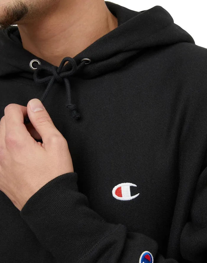 Reverse Weave Hoodie C Logo Black MenWomen Champion Hoodies and Sweatshirts