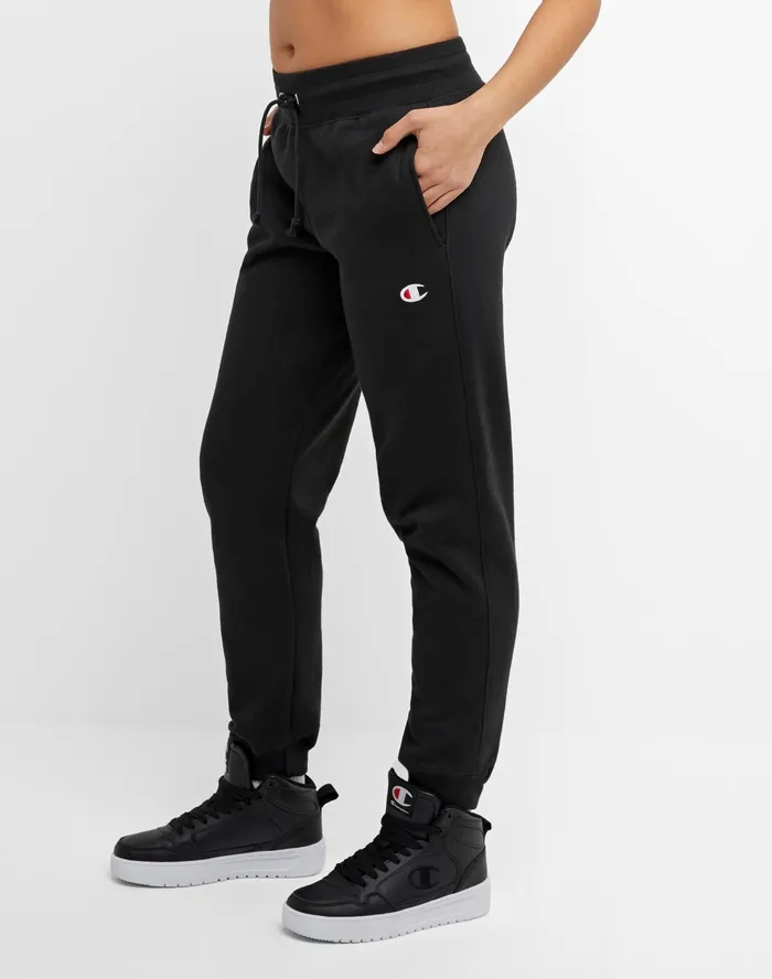 Reverse Weave Joggers C Logo 29034 Black Women Champion Pants