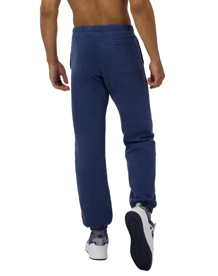 Reverse Weave Sweatpants 1919 Shield With C Logo 30034 Time Capsule Athletic Navy Men Champion Pants and Joggers