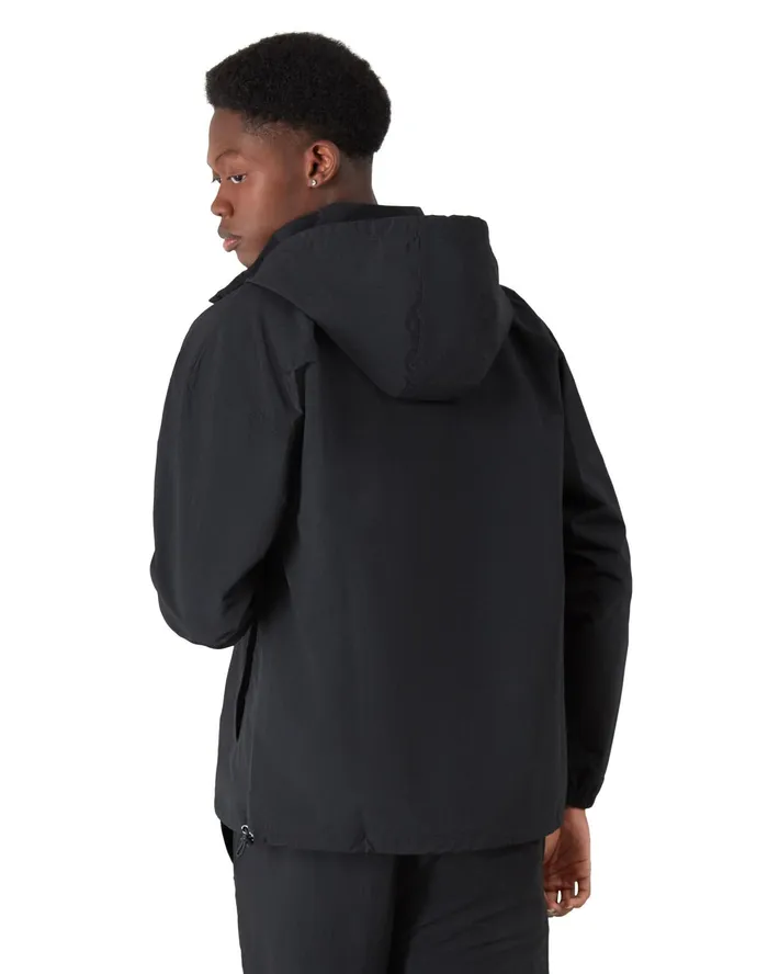 Ripstop Anorak Jacket Script Black Men Champion Jackets