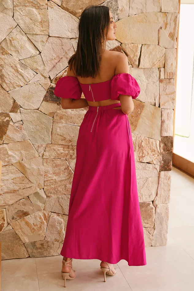 Runaway The Label Crops Jolie Top Fuchsia 8211 Women Runaway The Label Crops Jolie Top Fuchsia 8211 Women