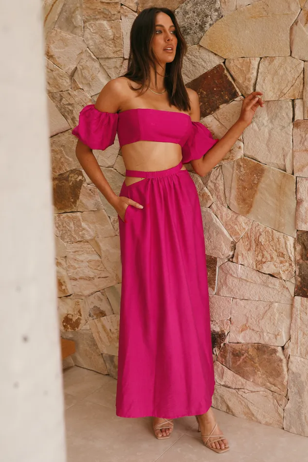 Runaway The Label Crops Jolie Top Fuchsia 8211 Women Runaway The Label Crops Jolie Top Fuchsia 8211 Women