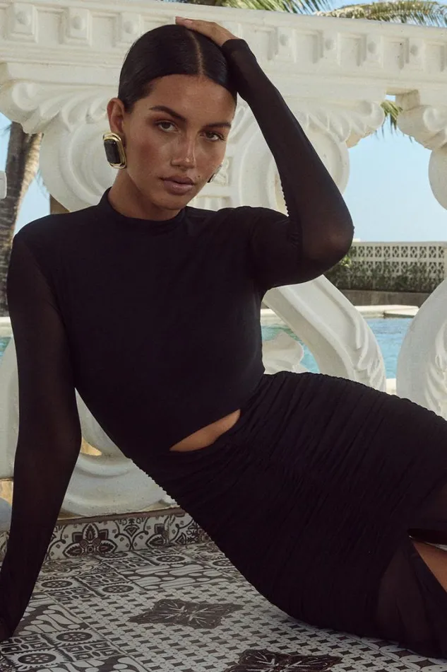 Runaway The Label Maxi Dresses JUNI MAXI DRESS Black 8211 Women