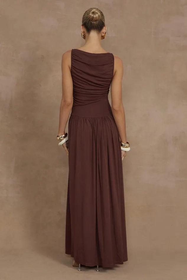 Runaway The Label Maxi Dresses NALLA MAXI DRESS Brown 8211 Women