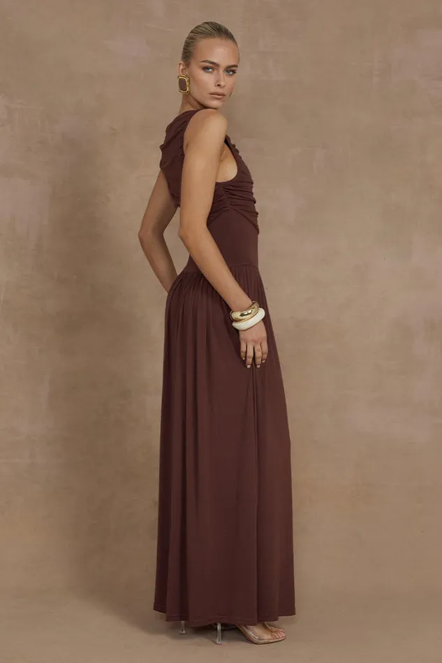 Runaway The Label Maxi Dresses NALLA MAXI DRESS Brown 8211 Women