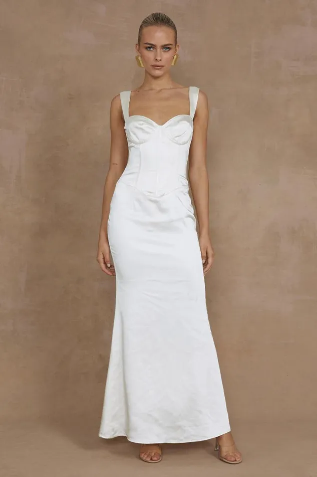 Runaway The Label Maxi Dresses OURA MAXI DRESS Ivory 8211 Women
