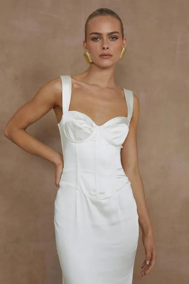 Runaway The Label Maxi Dresses OURA MAXI DRESS Ivory 8211 Women