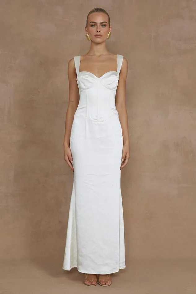 Runaway The Label Maxi Dresses OURA MAXI DRESS Ivory 8211 Women