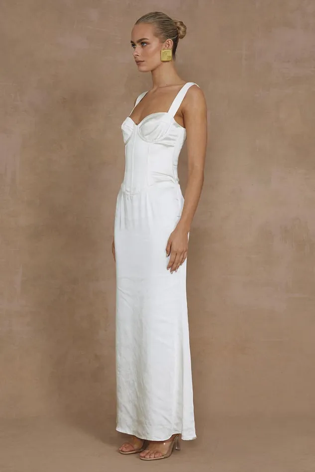 Runaway The Label Maxi Dresses OURA MAXI DRESS Ivory 8211 Women